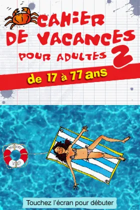 Cahier de Vacances pour Adultes 2 (France) screen shot title